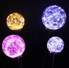Lâmpada de Junco de Fibra Óptica LED à Prova d'Água para Exterior Lâmpada de Junco com Bola de Fio de Cobre Luminoso Lâmpada de Paisagem Lâmpada de Gramado Lâmpada de Inserir no Solo