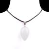 2147-18x30mm Pedra Semipreciosa Ágata Cristal Natural Rosa Roxo Branco Pingente Gota d'Água Estéreo Colar Gota d'Água Redonda