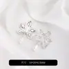 Flor de Cinco Pétalos de Zirconia Chapada en Oro de 14K que Conserva el Color, Cuentas Espaciadoras, Pulsera de Cristal y Perla Hecha a Mano para Manualidades, Accesorios de Joyería con Cuentas