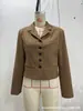 Comercio Exterior Transfronterizo Ropa de Mujer al por Mayor Otoño Nueva Llegada Viaje de Negocios Ajustado Botones Solapa Chaqueta Traje 7057001