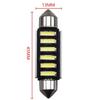 Luz de lectura LED para coche, luz de doble punta 7020 6Smd, decodificación continua, luz de matrícula, luz de compartimento, luz trasera