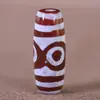 Pulseira de Contas Dzi de Ágata Natural Nove Olhos, Contas Soltas, Três Olhos, Vários Estilos, Acessórios de Pulseira Estilo Étnico Vintage
