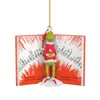 Cartoon de Natal Transfronteiriço Grinch Pingente Criativo Decoração de Árvore de Natal Pingente Acrílico Pendente Criativo para Carro