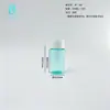Frasco dispensador de amostra de comprimido de limpeza bucal redondo reto de 35ml, frasco de plástico PET para cápsula de enxaguante bucal