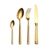 Acero Inoxidable 304 Vajilla Occidental Cuchillo, Tenedor, Cuchara de Estilo Romano, Cuchara de Servir, Espátula para Pasteles, Cuchillo para Mantequilla, Utensilios de Servicio para Restaurante