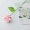 Temporada de Graduación Girasol Rosas de Ganchillo Ramo Tejido con Hilo Día de San Valentín Flores Artificiales Nomeolvides Tulipanes Flores Falsas