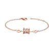 S925 prata esterlina cintura pequena pulseira feminina nicho design coringa moda alto sentido namorada atacado