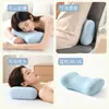 Almohada Pequeña de Espuma Viscoelástica para Viaje Almohada para Siesta Almohada para Dormir Boca Abajo Almohada de Soporte para el Cuello de Oficina Cojín de Respaldo Portátil Almohada Multifuncional para Teléfono
