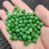 8mm Jade Jade Loto Perlas Jade Perlas Sueltas Verde Seco Esmeralda Loto Pulsera Collar Pendientes Accesorios de Joyería