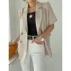 Blazer de Manga Corta de Diseño de Alta Gama de Nicho, Nueva Moda Primavera 2026, Dongdaemun Coreano Transfronterizo para Mujer
