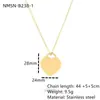 Comercio Exterior Europeo y Americano Día de San Valentín Amor Acero Inoxidable Collar Lujo Ligero Alto Sentido Acero de Titanio Corazón de Melocotón Cadena para Clavícula Joyería Transfronteriza