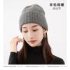 Gorro de punto de fábrica MEETSUNNY, gorro de lana gruesa para mujer, traje cálido de tres piezas, bufanda clásica de color sólido
