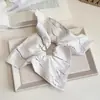 Goma para el pelo fruncida estilo francés con alta elasticidad, Pañuelo cuadrado de tela texturizada vintage para el pelo para mujer, Exquisita goma para coleta alta