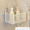 Estante de Baño Inodoro Baño Perforación Libre Montado en la Pared Estante de Almacenamiento Lavabo Montado en la Pared Almacenamiento