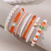 BZ2154 Pulsera de Cuentas de Arroz Estilo Bohemio Europeo y Americano Transfronteriza Temporada de Playa Pulsera de Perlas y Estrellas Conjunto para el Día de San Valentín