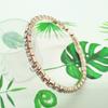 Fabricante de Origen Brazalete Elástico Abierto de Diamantes Completos Celebridad Simple Femenino Exquisito Brazalete de Aro Regalo para Estudiante Venta al por Mayor