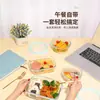 Lonchera de Vidrio de Gran Capacidad Apta para Microondas, Lonchera Especial para Trabajadores de Oficina, Recipiente Sellado de Grado Alimenticio para Refrigerador para Conservar la Frescura