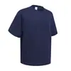 2026 Nova Camiseta Masculina de Manga Curta Esportiva de Malha Colmeia Cor Sólida Secagem Rápida com Proteção Solar para Uso Externo no Verão Tendência