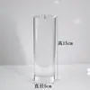Suporte de exibição cilíndrico de acrílico, expositor de joias de alta transparência, base para cosméticos, suporte para modelos