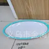Melamina prato redondo bicolor plástico prato de lanche prato frio prato oval tipo porcelana para peixe restaurante refogado