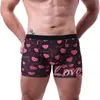 Roupa Íntima 3D com Estampa Digital para o Dia dos Namorados Transfronteiriça Novo Produto Presente de Ano Novo Dia dos Namorados Roupa Íntima Masculina Boxer Briefs Fábrica