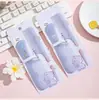 Set de Peines Pequeños con Estampado de Dibujos Animados en Color Gelatina, Peine de Estilismo Portátil Específico para Estilistas con Dientes Finos y Cola Puntiaguda para Niños