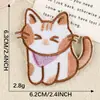 Parche Bordado de Gato Lindo de Dibujos Animados Autoadhesivo DIY Accesorios para Fundas de Teléfono Venta Directa de Fábrica Parche Applique