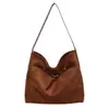 Colección nueva 2026: bolso de hombro de gamuza para mujer otoño/invierno, elegante y versátil para el uso diario y para ir al trabajo, con gran capacidad
