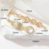 Color Oro 14K Pulsera Hebilla Ot Circonita Reina Madre Saturno Collar de Perlas Hebilla de Conexión para Mujer Joyería Hecha a Mano Accesorios DIY