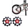Cambio Trasero de Bicicleta de Montaña Aleación de Aluminio Rodamiento de Roldana Guía de 11 Dientes Polea de Cambio CNC Una