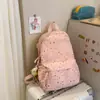 Mochila Escolar Dulce con Estampado de Estrellas de Colores Serie Macaron para Estudiantes de Secundaria, Energética y que Reduce la Edad