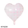 Globos de Papel de Aluminio en Forma de Corazón Transfronterizos con Flores de Rosa a Cuadros y Borde de Encaje para Decoraciones de Boda y Fiesta de San Valentín