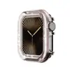Funda Transparente con Purpurina Adecuada para Apple Watch Iwatch11 Funda Camaleónica Apple Pc Funda de Media Protección