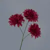 Venda Direta de Fábrica Crisântemo Artificial de Casamento Material de Flor Artificial Flor de Seda Decoração de Janela Teto de Salão de Casamento Arranjo de Flores para Guia de Estrada