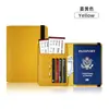 Bolsa de passaporte temu transfronteiriça multiuso couro pu porta-passaporte amarração elástica capa de passaporte reforçada capa protetora