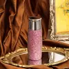 Caneca Térmica de Titânio Puro com Aparência Sofisticada, Cravejada com Diamantes, com Separação de Chá e Água, Caneca Portátil para Preparo de Chá, Caneca de Presente Executivo de Luxo Leve