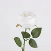 Rosa de Veludo Simulado Decoração de Casamento Flor Simulada Dia dos Namorados Chinês Adereços para Fotografia Decoração de Casa Rosa Flor Artificial Única