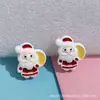 Creativo 2025 Nueva Serie Navideña Muñeco de Nieve Anciano Joyería DIY Accesorios de Resina Funda para Teléfono Móvil Pegamento de Crema Accesorios para el Cabello