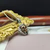 Collar colgante de calavera de plata de ley 925 versión coreana genial para hombres y mujeres hip-hop hiphop personalidad guapa con joyería T