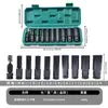 Conjunto de Soquetes 11 Peças Chave Elétrica Soquete Sextavado Cabeça Pequena Pistola de Ar Grande Fly Soquete Pneumático Vento