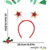 Diadema de decoración navideña, cuernos de alce navideño, hebilla de cabeza de muñeco de nieve, para disfrazar, diadema navideña para adultos y niños, accesorio para la cabeza