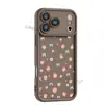 Estilo dulce y femenino, funda protectora color durazno para iPhone 16, funda de silicona para teléfono Apple 17, diseñada para niñas, de alta calidad y elegante
