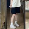 Shorts Deportivos Negros para Mujer 2023 Nuevo Verano Cintura Alta Holgados Ropa Exterior Casual Pantalones de Estudiante
