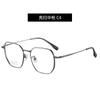 Nuevo armazón de gafas de titanio completo ligero moderno INS armazón grande Polígono Liso adelgazante para rostro redondo miopía