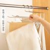 Colgador de Pantalones con Forma de Ganso de Doble Capa con Superficie Mate Gruesa Recubierta de PVC, Colgador Antideslizante y sin Marcas con Superficie Mate