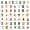 Paquete de 50 pegatinas de sellos navideños vintage Serie navideña Material para manualidades Pegatinas decorativas para journaling y diario