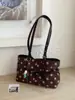 Bolso tote de moda con lunares estilo coreano, bolso de hombro de moda con bloques de color de nicho, bolso de hombro elegante y fresco de gran capacidad