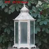 Suporte de Vela Retrô Europeu Lanterna à Prova de Vento Arte em Ferro Oca de Chão Mini Lanterna Estilo Casa Americana Ornamento de Iluminação para Caminho de Pátio