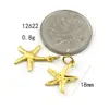 Anillo de cinturón KC dorado multiestilo aleación colgante chapado en oro con caracteres amuleto pequeño colgante dly accesorios para collar pulsera