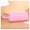 Estojo de Lápis Grande Capacidade Portátil de Tecido Oxford Zíper Duplo Simples Bolsa de Material Escolar para Aluno do Ensino Fundamental Papelaria de Alto Valor